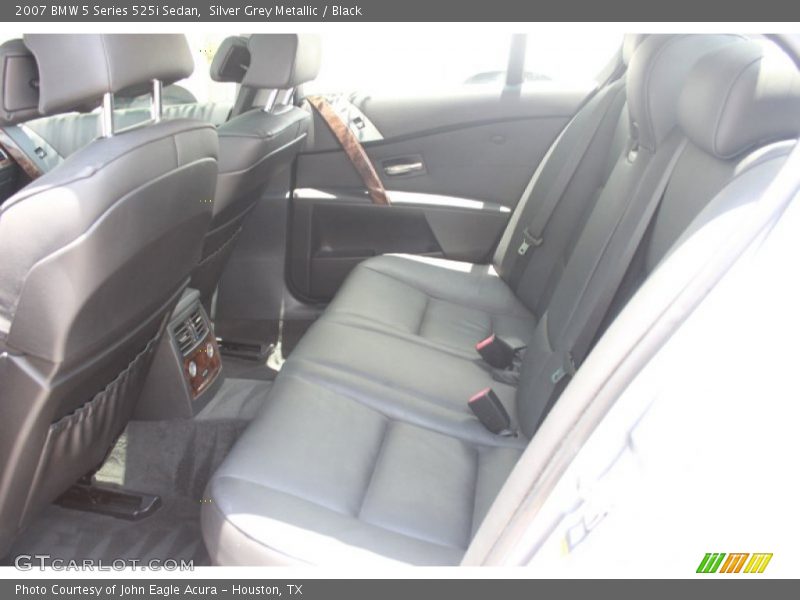 Silver Grey Metallic / Black 2007 BMW 5 Series 525i Sedan