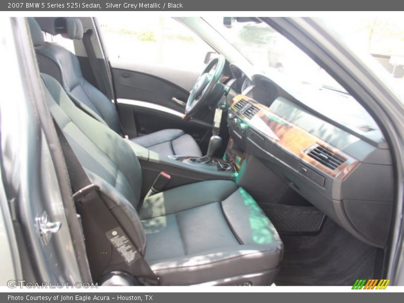 Silver Grey Metallic / Black 2007 BMW 5 Series 525i Sedan