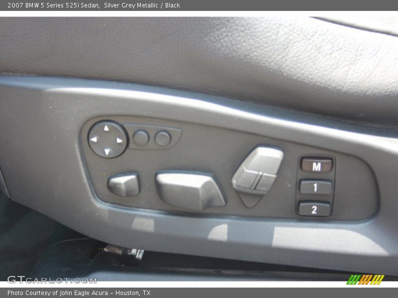 Silver Grey Metallic / Black 2007 BMW 5 Series 525i Sedan