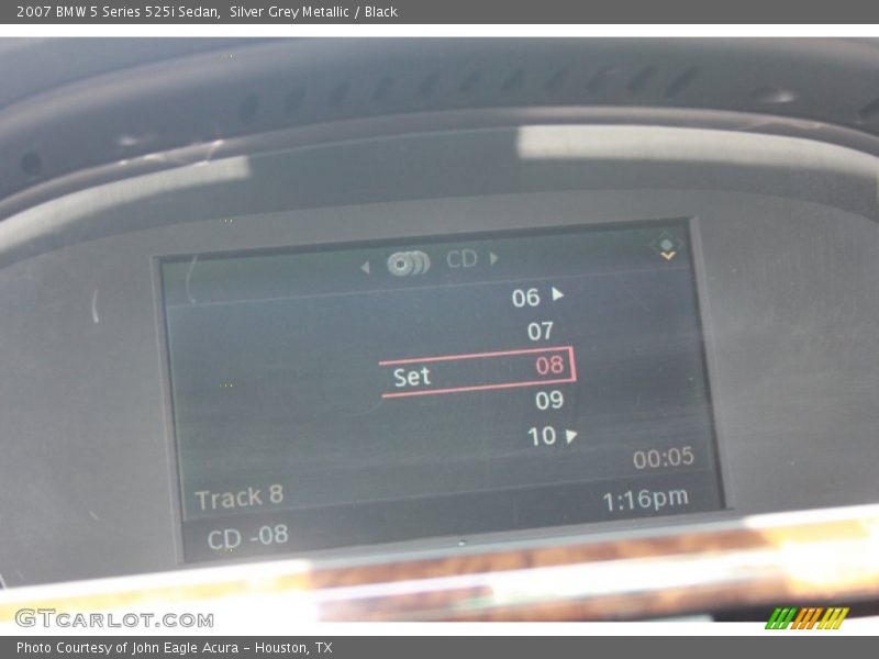 Silver Grey Metallic / Black 2007 BMW 5 Series 525i Sedan