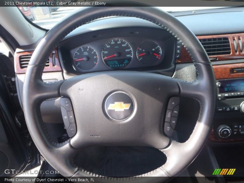Cyber Gray Metallic / Ebony 2011 Chevrolet Impala LTZ