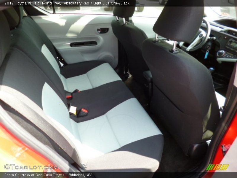 Absolutely Red / Light Blue Gray/Black 2012 Toyota Prius c Hybrid Two