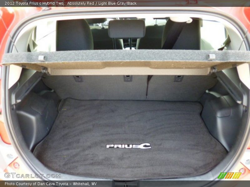 Absolutely Red / Light Blue Gray/Black 2012 Toyota Prius c Hybrid Two