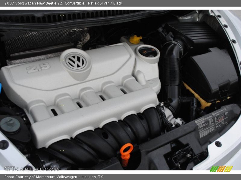 Reflex Silver / Black 2007 Volkswagen New Beetle 2.5 Convertible