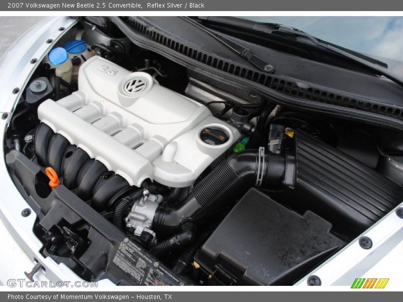 Reflex Silver / Black 2007 Volkswagen New Beetle 2.5 Convertible