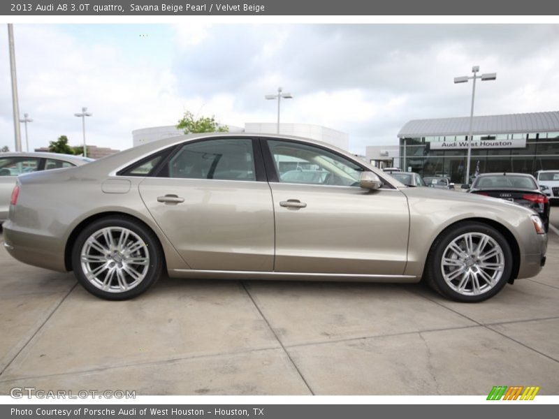 Savana Beige Pearl / Velvet Beige 2013 Audi A8 3.0T quattro