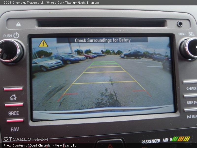 White / Dark Titanium/Light Titanium 2013 Chevrolet Traverse LS