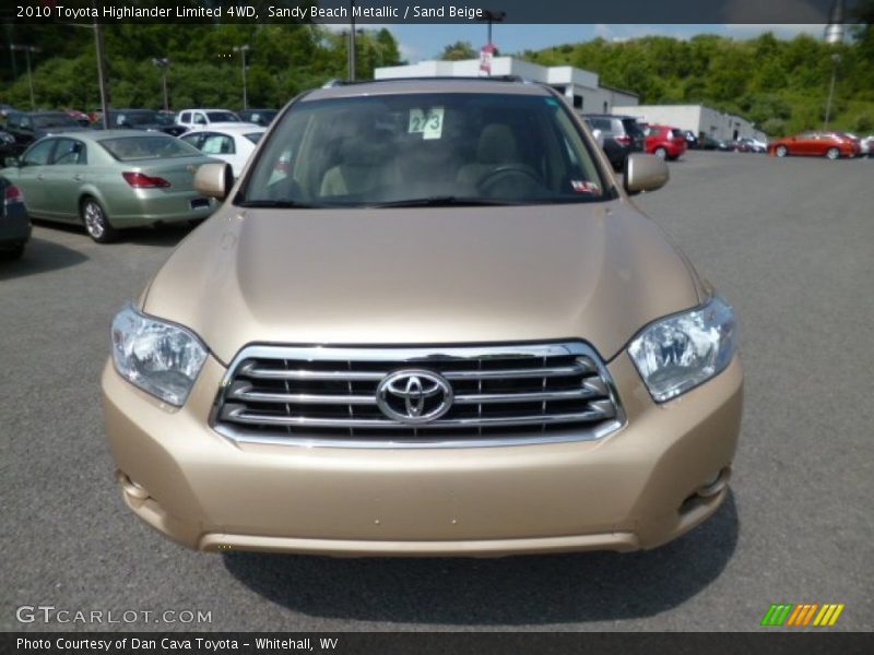 Sandy Beach Metallic / Sand Beige 2010 Toyota Highlander Limited 4WD