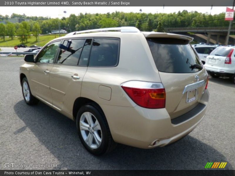 Sandy Beach Metallic / Sand Beige 2010 Toyota Highlander Limited 4WD