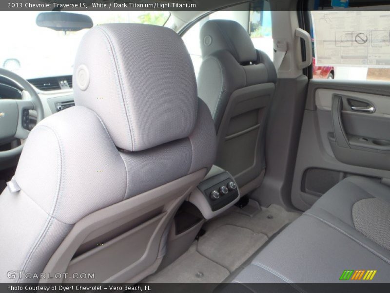 White / Dark Titanium/Light Titanium 2013 Chevrolet Traverse LS