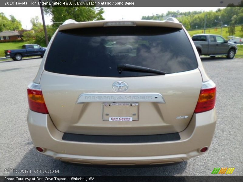 Sandy Beach Metallic / Sand Beige 2010 Toyota Highlander Limited 4WD