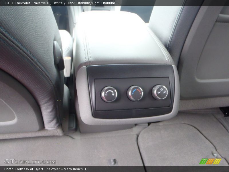 White / Dark Titanium/Light Titanium 2013 Chevrolet Traverse LS