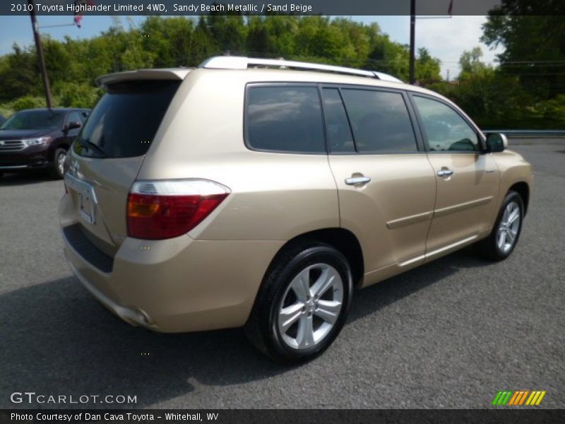 Sandy Beach Metallic / Sand Beige 2010 Toyota Highlander Limited 4WD