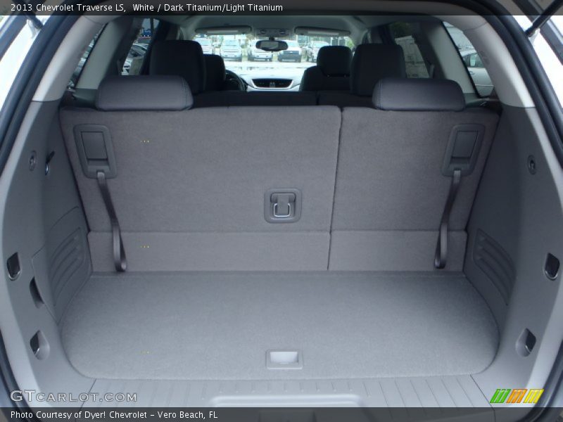 White / Dark Titanium/Light Titanium 2013 Chevrolet Traverse LS