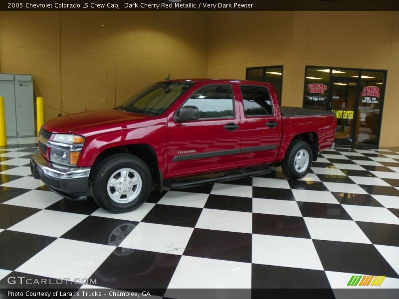 Dark Cherry Red Metallic / Very Dark Pewter 2005 Chevrolet Colorado LS Crew Cab