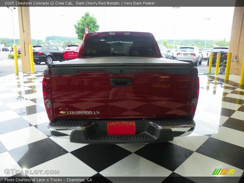 Dark Cherry Red Metallic / Very Dark Pewter 2005 Chevrolet Colorado LS Crew Cab