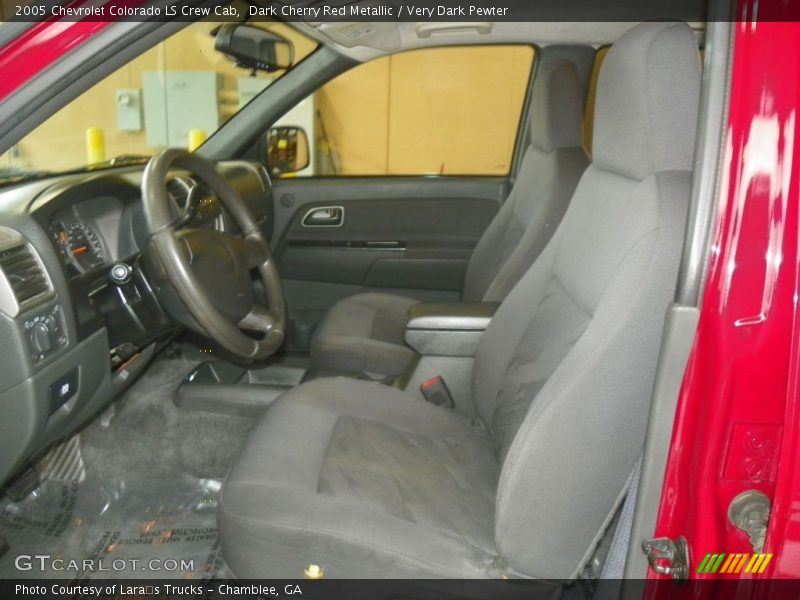Dark Cherry Red Metallic / Very Dark Pewter 2005 Chevrolet Colorado LS Crew Cab