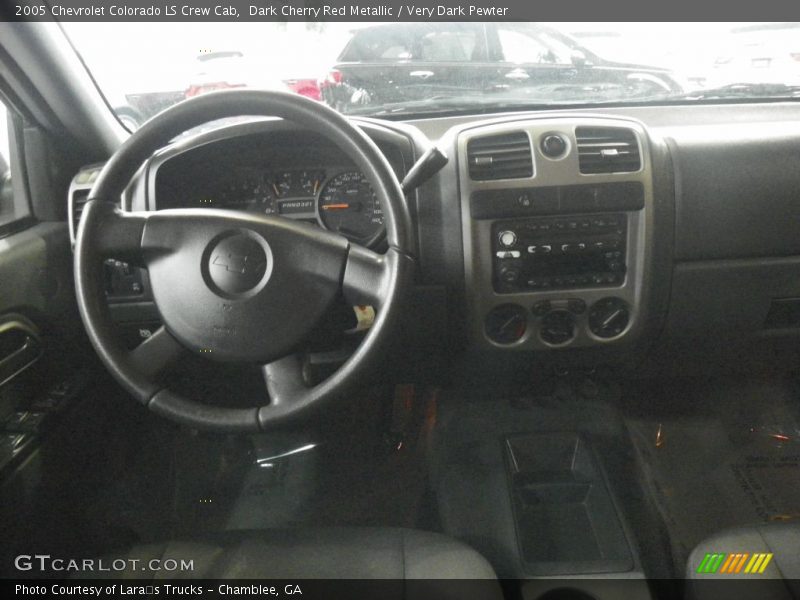 Dark Cherry Red Metallic / Very Dark Pewter 2005 Chevrolet Colorado LS Crew Cab