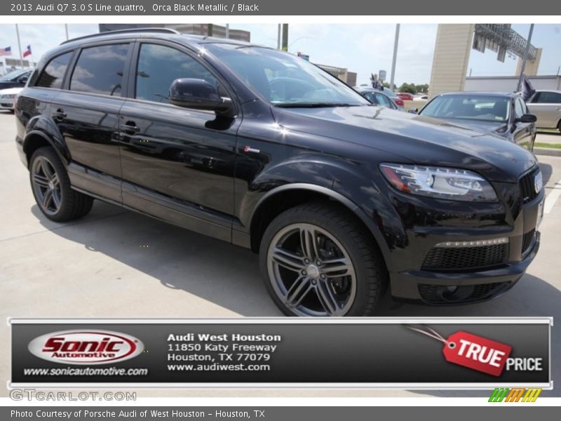 Orca Black Metallic / Black 2013 Audi Q7 3.0 S Line quattro