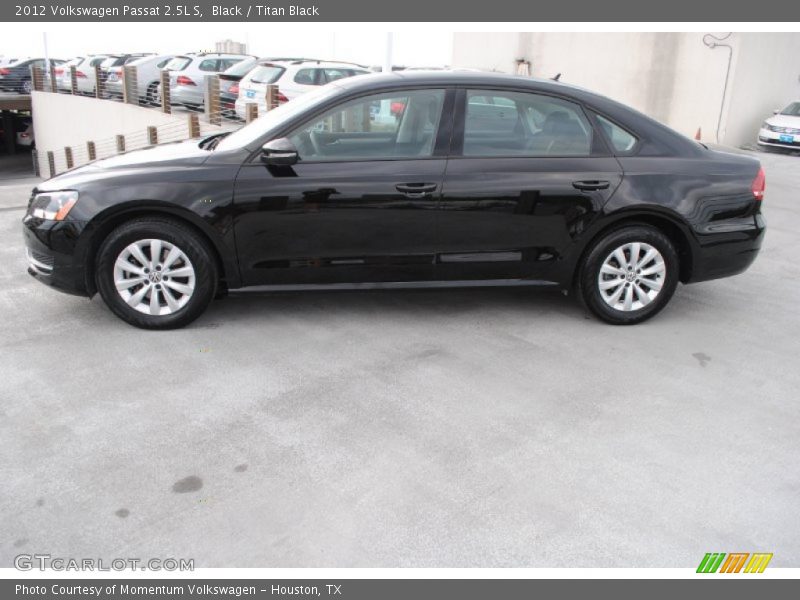 Black / Titan Black 2012 Volkswagen Passat 2.5L S
