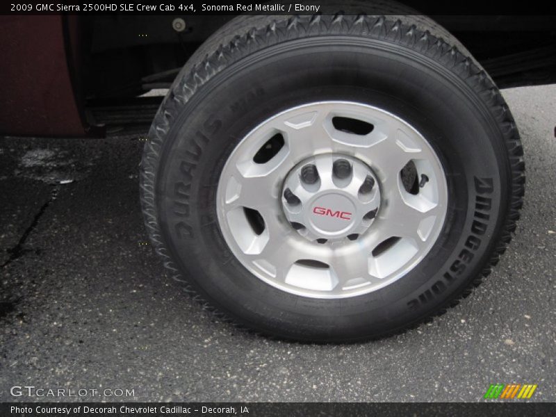 Sonoma Red Metallic / Ebony 2009 GMC Sierra 2500HD SLE Crew Cab 4x4
