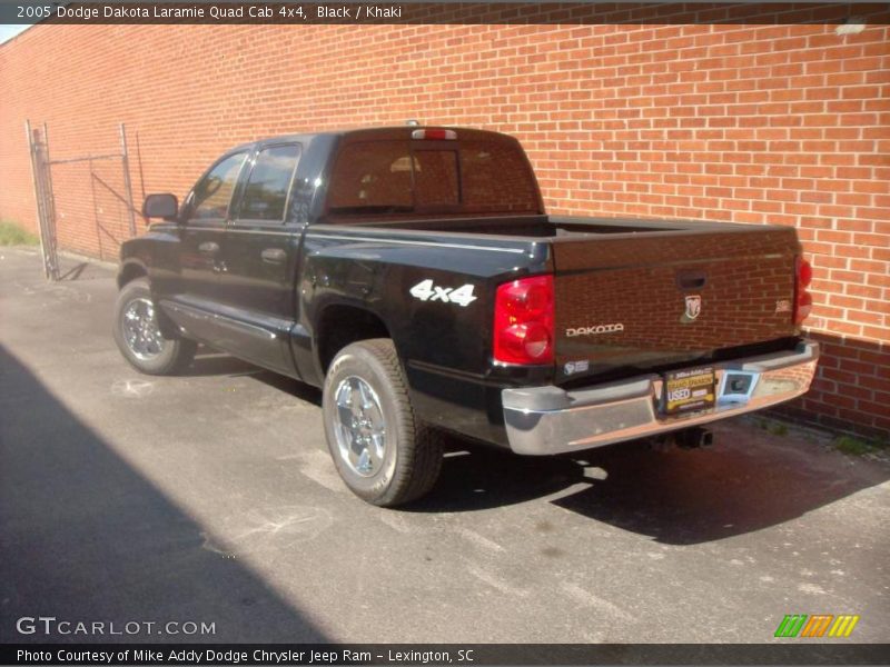 Black / Khaki 2005 Dodge Dakota Laramie Quad Cab 4x4