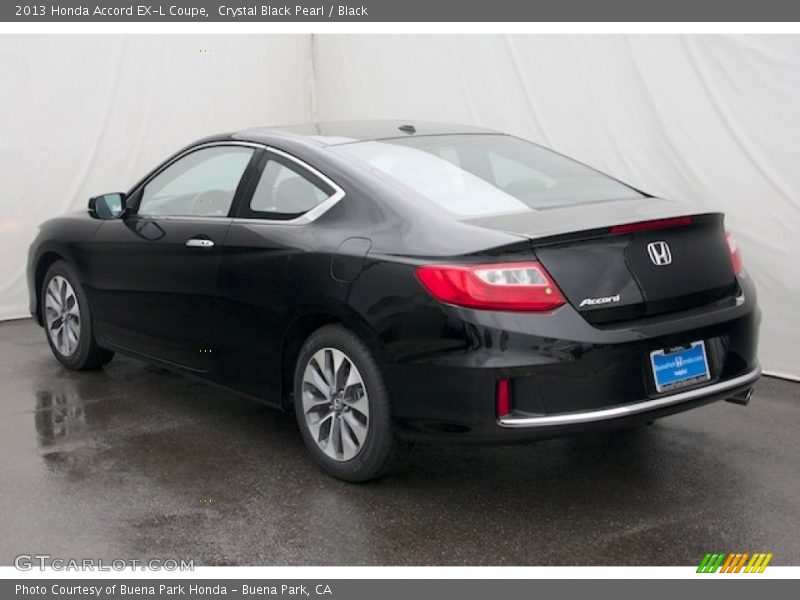 Crystal Black Pearl / Black 2013 Honda Accord EX-L Coupe