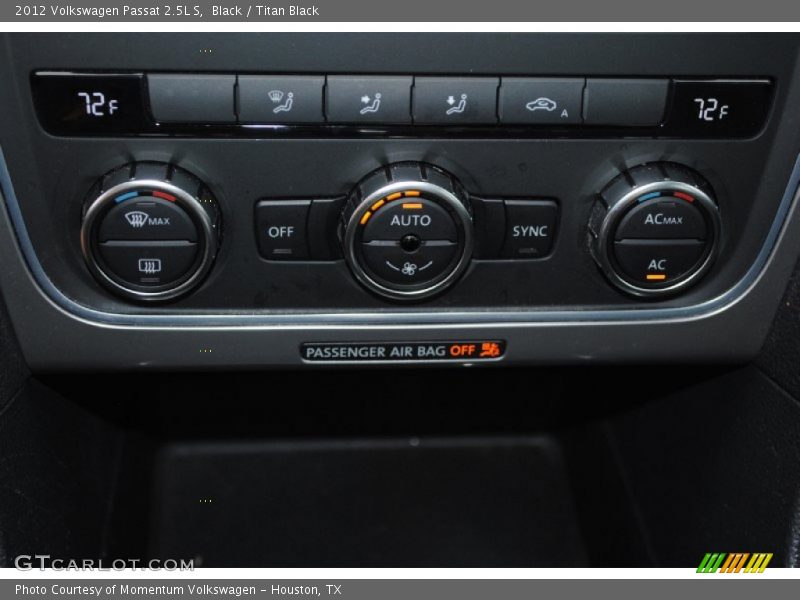 Black / Titan Black 2012 Volkswagen Passat 2.5L S
