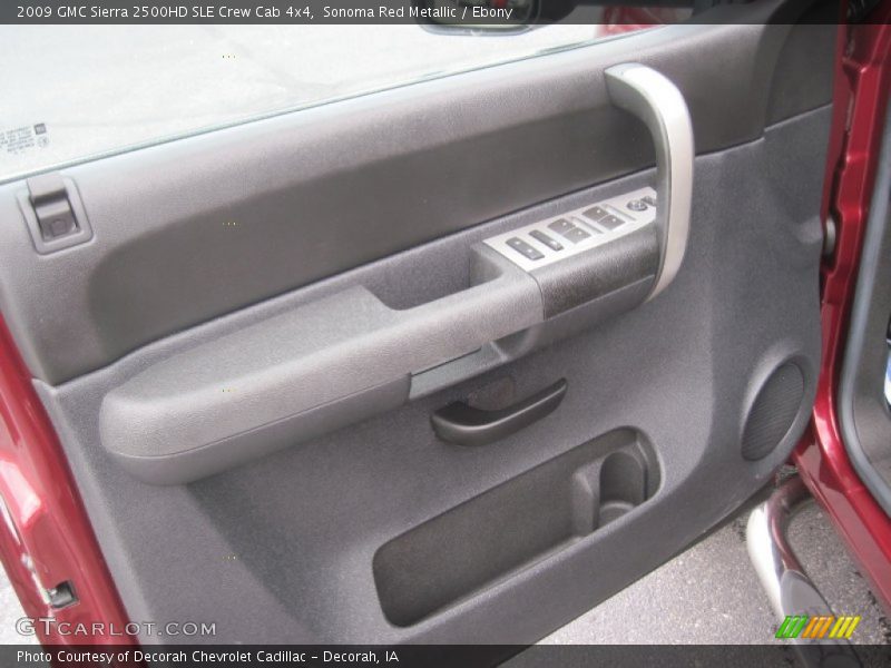 Sonoma Red Metallic / Ebony 2009 GMC Sierra 2500HD SLE Crew Cab 4x4