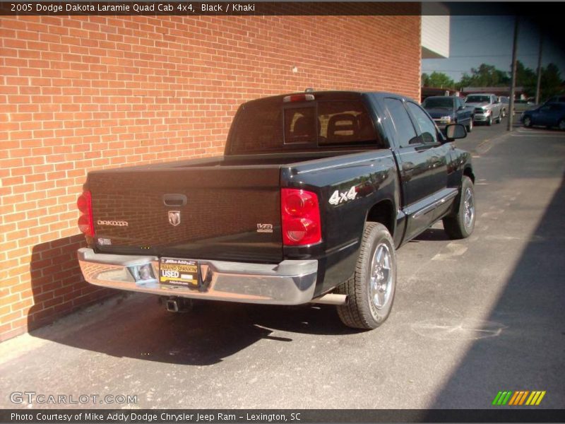 Black / Khaki 2005 Dodge Dakota Laramie Quad Cab 4x4