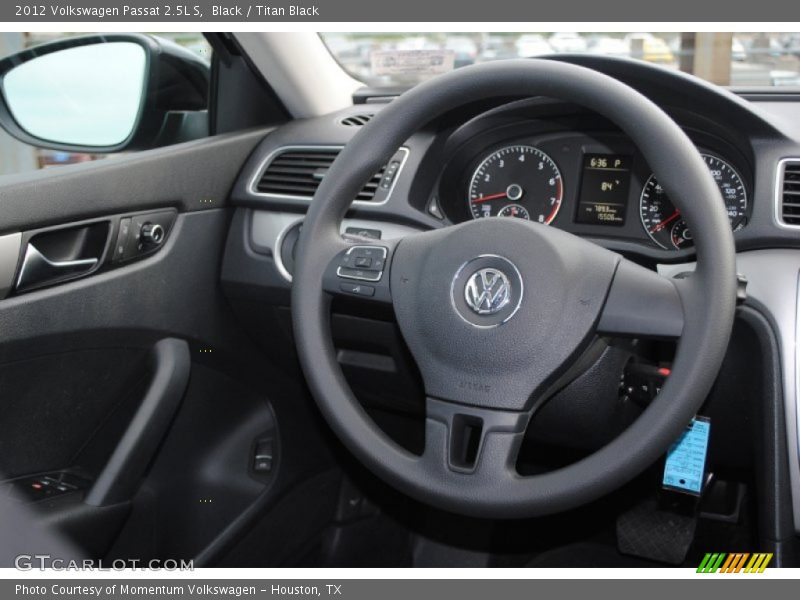 Black / Titan Black 2012 Volkswagen Passat 2.5L S