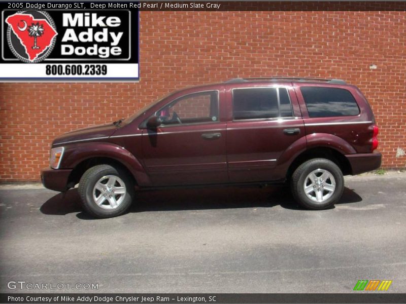 Deep Molten Red Pearl / Medium Slate Gray 2005 Dodge Durango SLT
