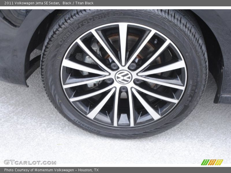 Black / Titan Black 2011 Volkswagen Jetta SE Sedan
