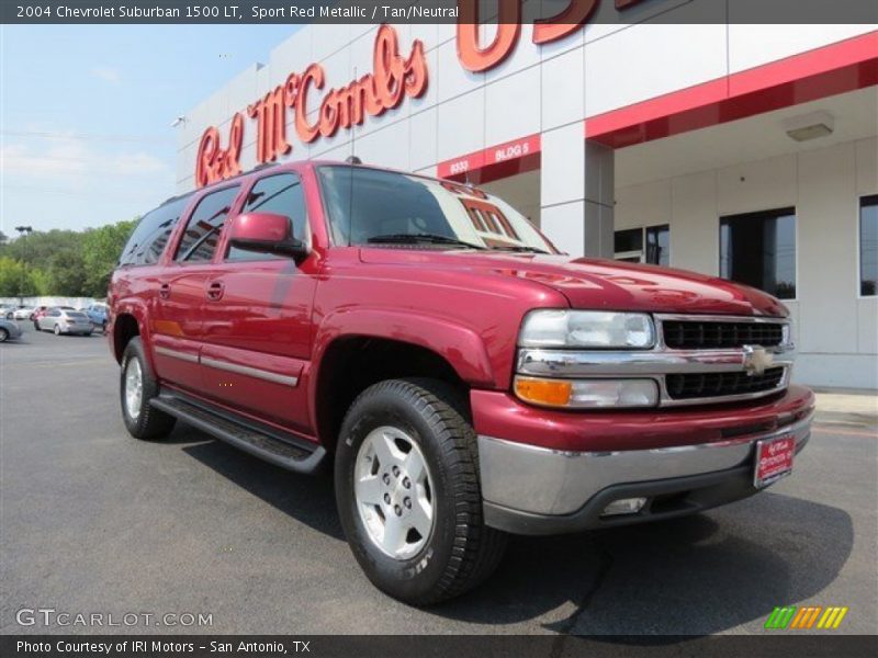 Sport Red Metallic / Tan/Neutral 2004 Chevrolet Suburban 1500 LT