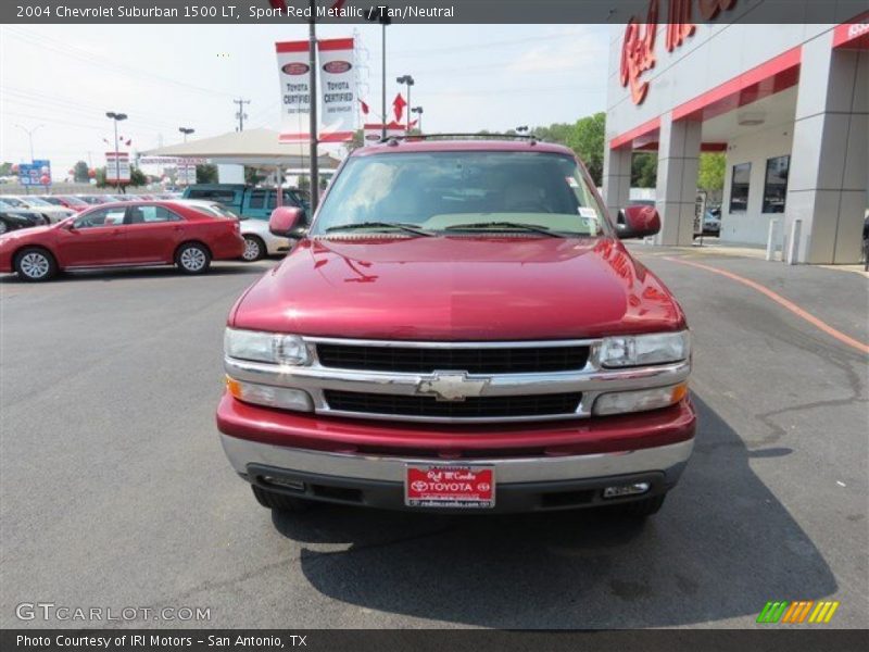 Sport Red Metallic / Tan/Neutral 2004 Chevrolet Suburban 1500 LT