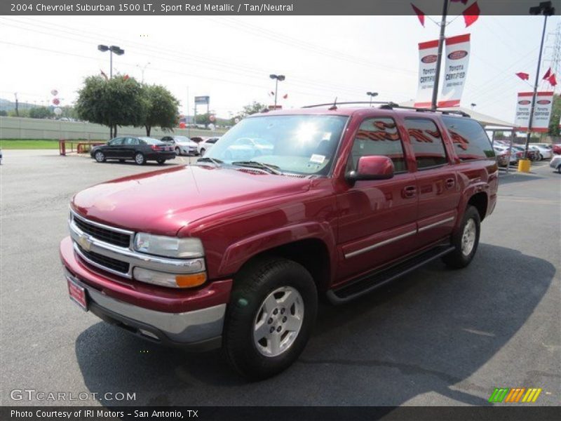 Sport Red Metallic / Tan/Neutral 2004 Chevrolet Suburban 1500 LT