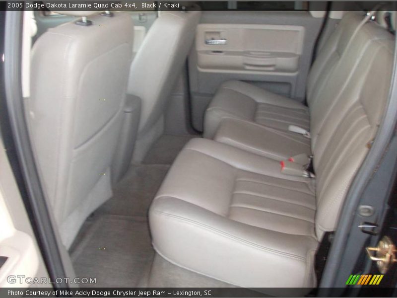 Black / Khaki 2005 Dodge Dakota Laramie Quad Cab 4x4