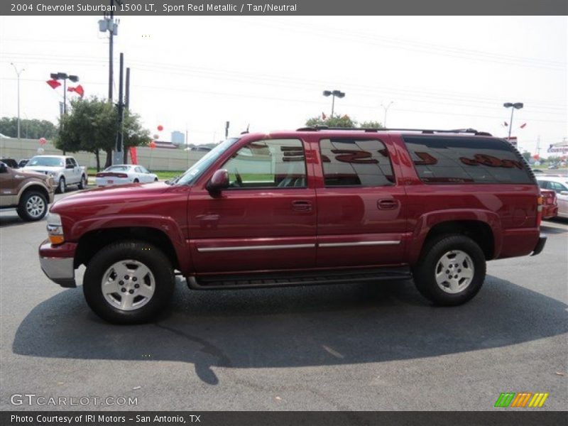 Sport Red Metallic / Tan/Neutral 2004 Chevrolet Suburban 1500 LT