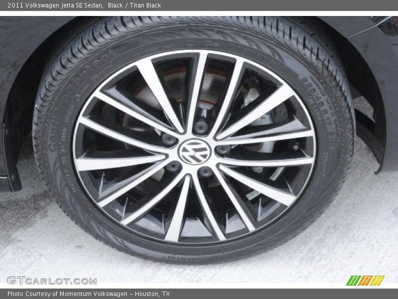 Black / Titan Black 2011 Volkswagen Jetta SE Sedan