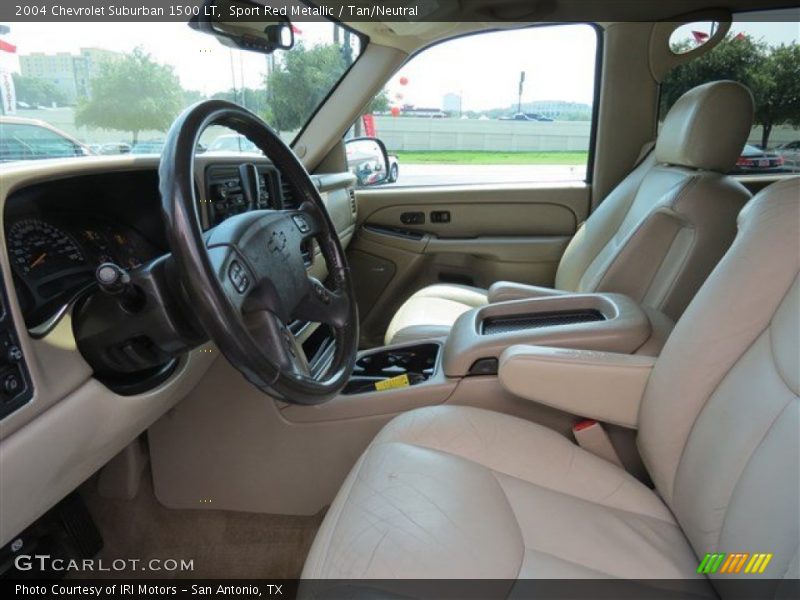 Sport Red Metallic / Tan/Neutral 2004 Chevrolet Suburban 1500 LT