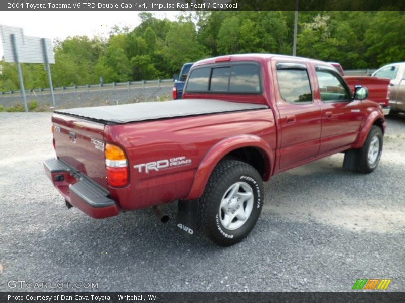 Impulse Red Pearl / Charcoal 2004 Toyota Tacoma V6 TRD Double Cab 4x4