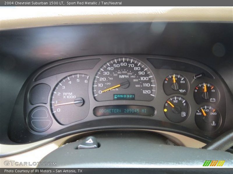 Sport Red Metallic / Tan/Neutral 2004 Chevrolet Suburban 1500 LT