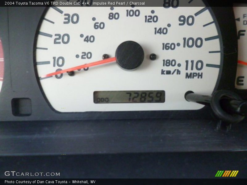 Impulse Red Pearl / Charcoal 2004 Toyota Tacoma V6 TRD Double Cab 4x4