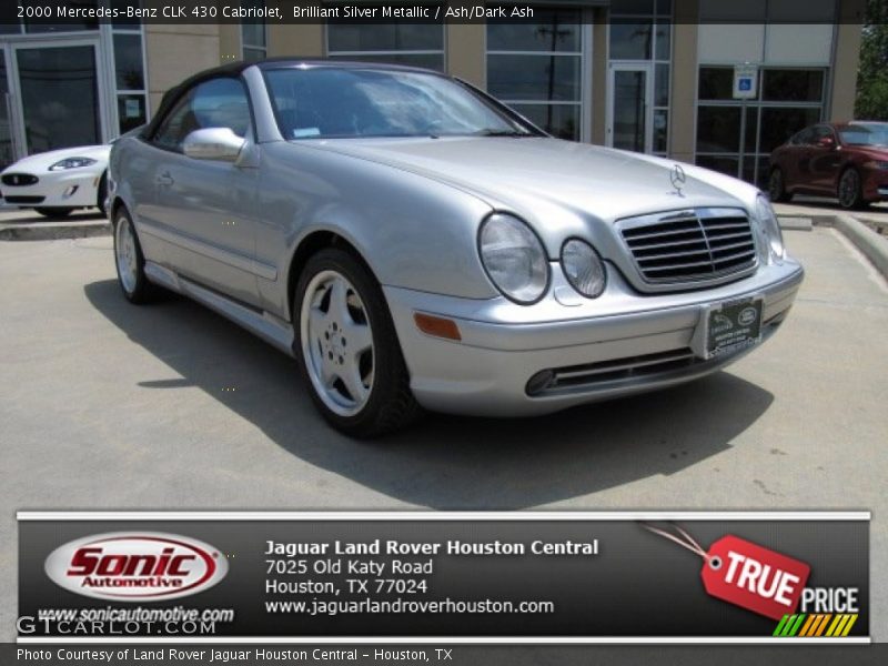 Brilliant Silver Metallic / Ash/Dark Ash 2000 Mercedes-Benz CLK 430 Cabriolet