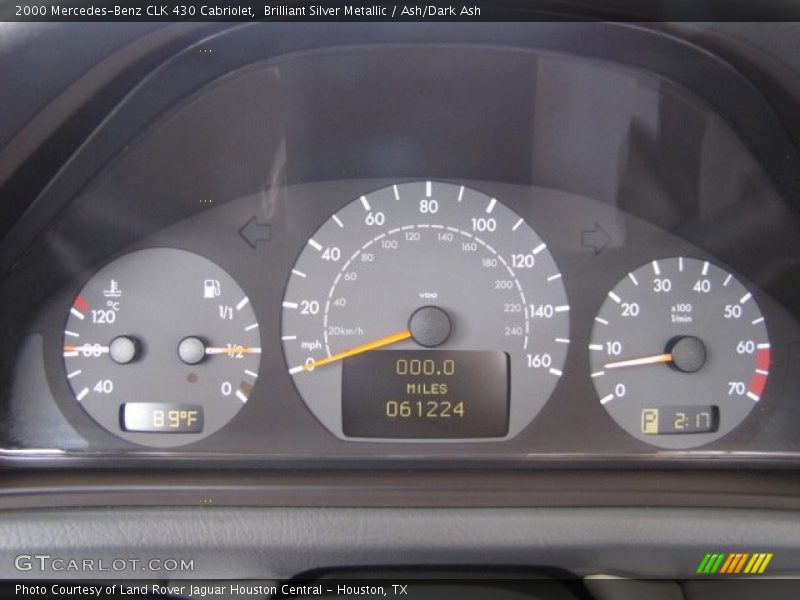  2000 CLK 430 Cabriolet 430 Cabriolet Gauges