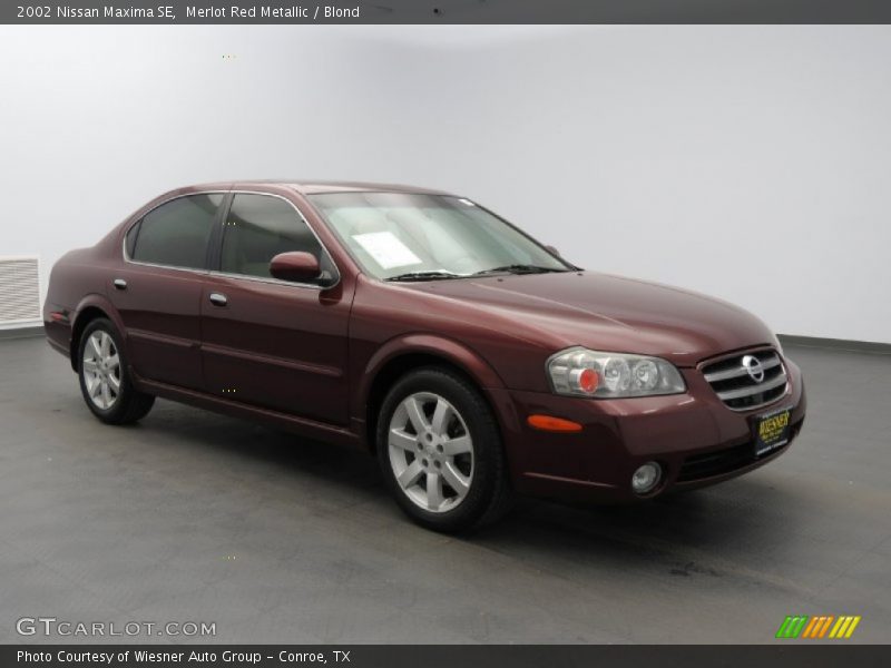 Merlot Red Metallic / Blond 2002 Nissan Maxima SE