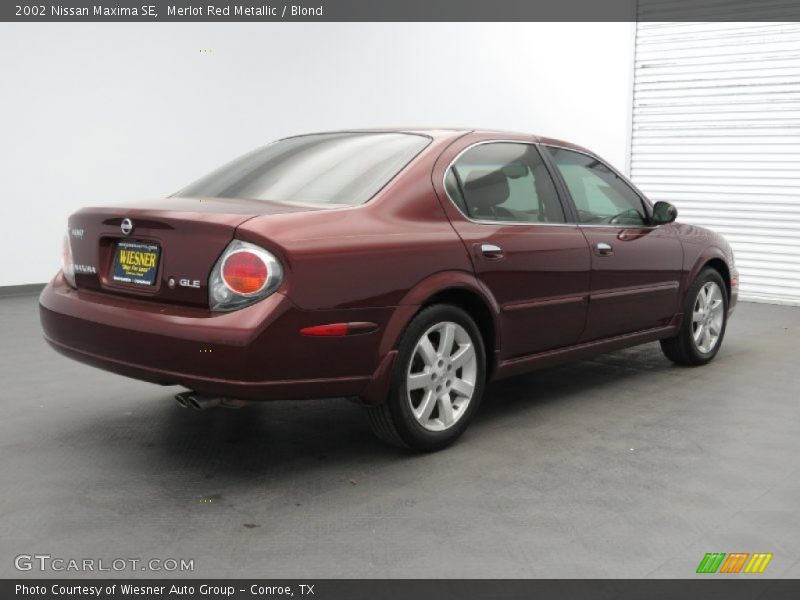 Merlot Red Metallic / Blond 2002 Nissan Maxima SE