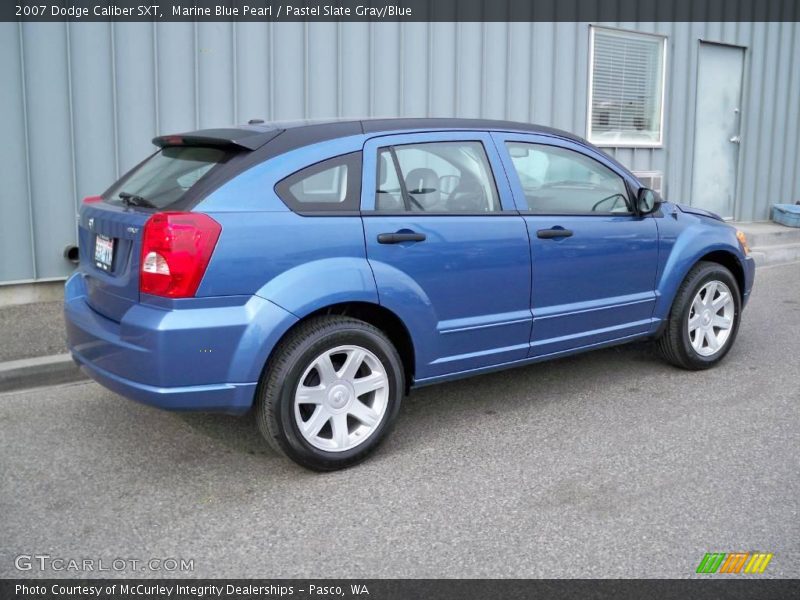 Marine Blue Pearl / Pastel Slate Gray/Blue 2007 Dodge Caliber SXT