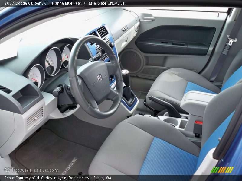 Marine Blue Pearl / Pastel Slate Gray/Blue 2007 Dodge Caliber SXT