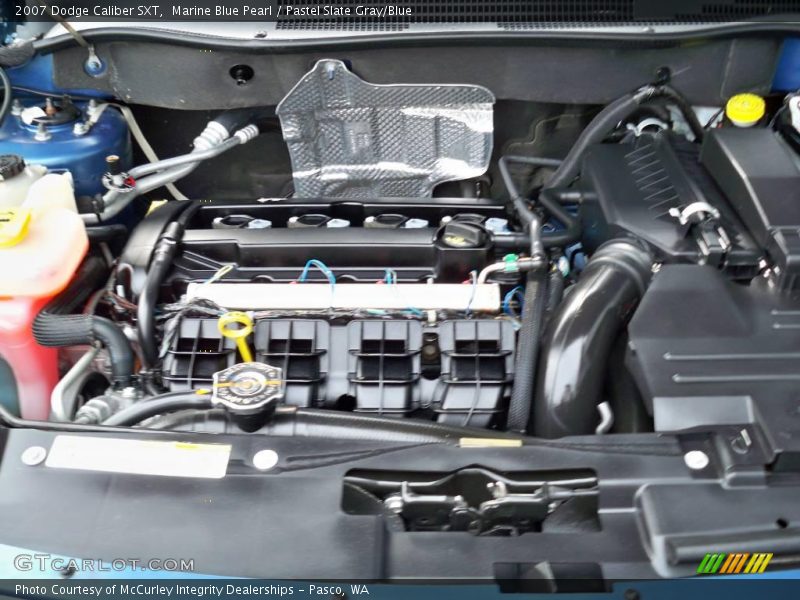 Marine Blue Pearl / Pastel Slate Gray/Blue 2007 Dodge Caliber SXT